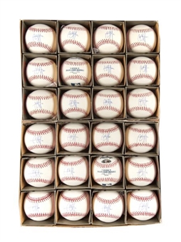 CC Sabathia Single Signed Baseball Lot of (24) (MLB Authenticated)